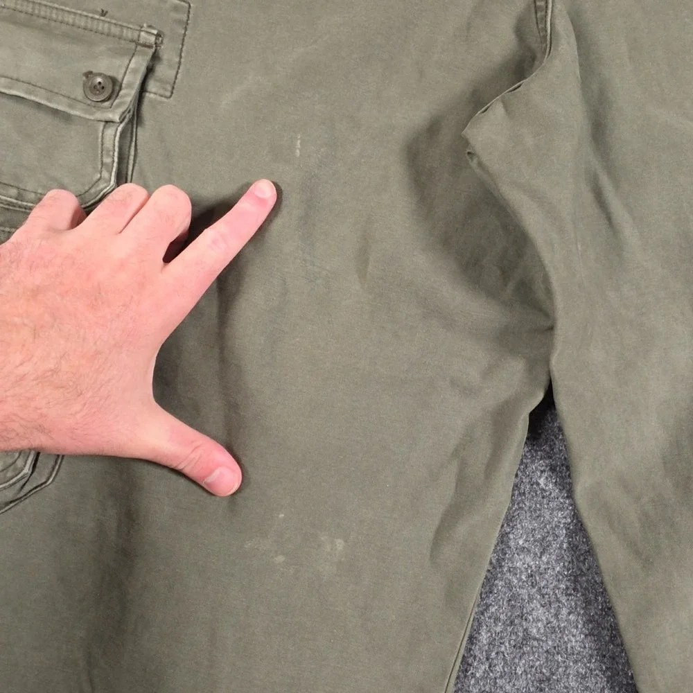 VTG Old Navy Cargo Pants Mens 36x32 Olive Green Utility Pocket Workwear